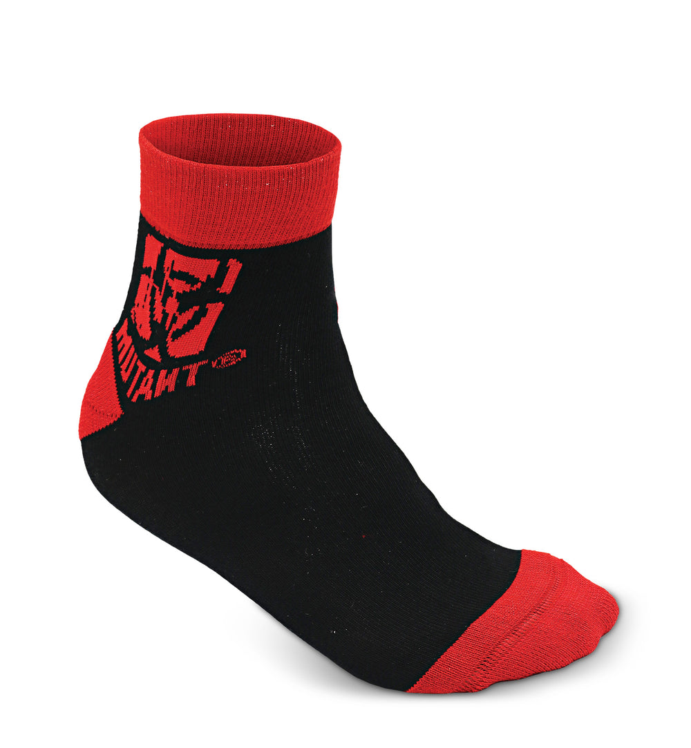 Quarter Length Gym Socks (Red & Black)