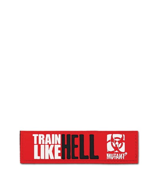 TRAIN LIKE HELL Velcro Patch Black/Red 11x3cm