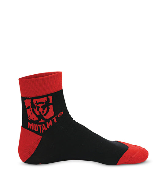 Quarter Length Gym Socks (Red & Black)