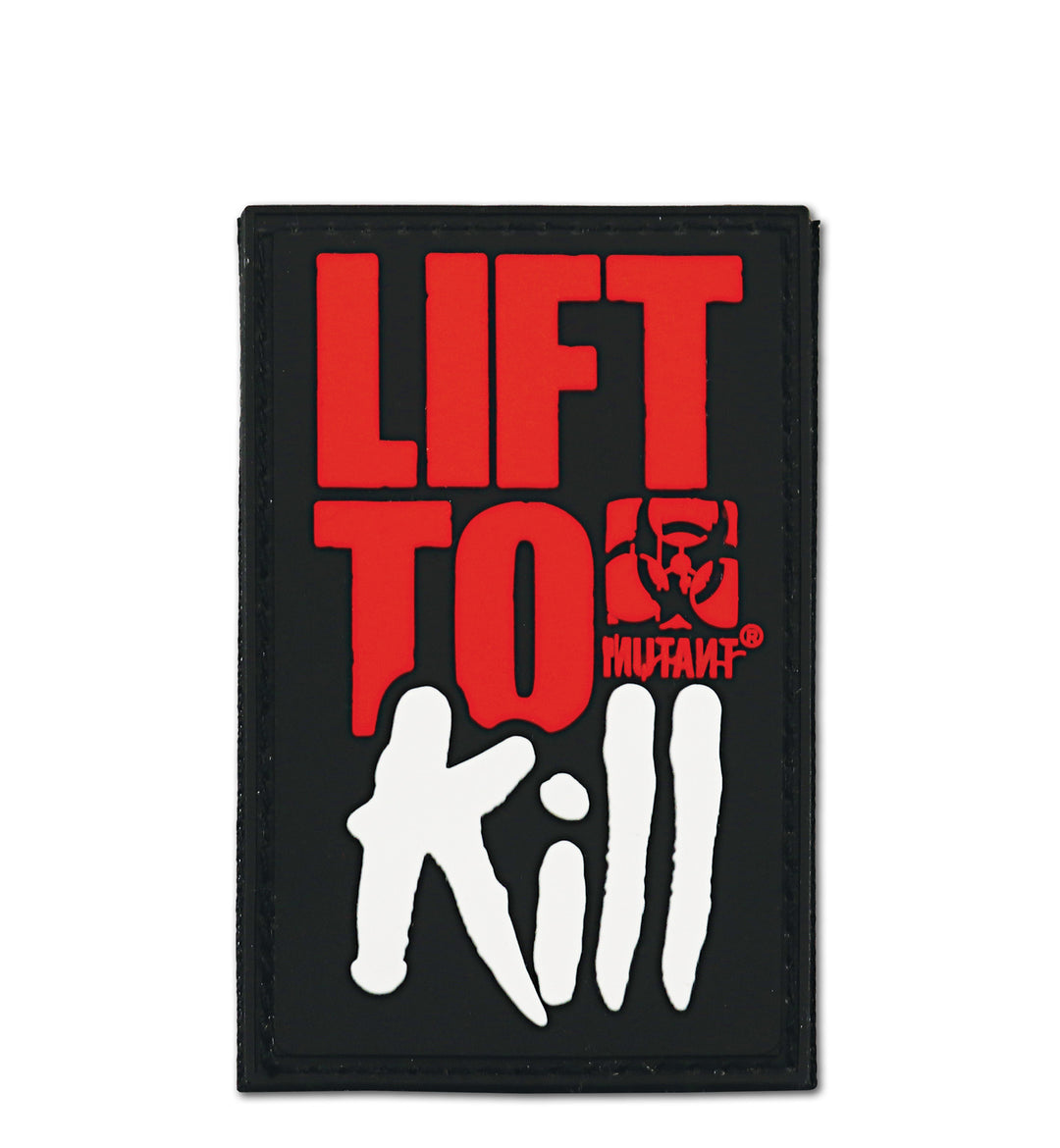 Lift To Kill Velcro Patch Black/Red 5x8cm