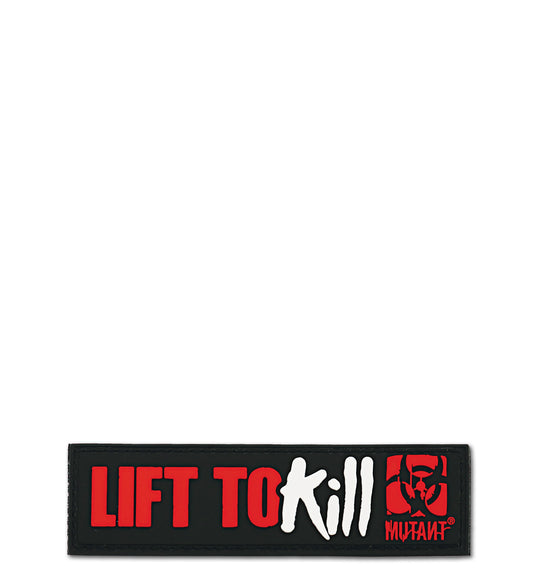 Lift To Kill Velcro Patch Black/Red 13x3cm