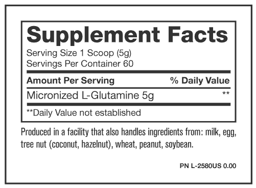 GLUTAMINE - Premium Micronized L-Glutamine